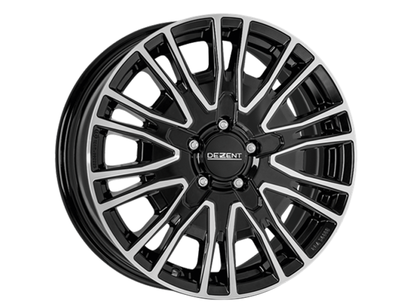Диск Dezent KE Dark Black Polished R18 W7.5 PCD5x112 ET52 DIA66.6