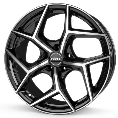 Диск Rial Salento diamond black front polished R19 W8.0 PCD5x108 ET45 DIA70.1