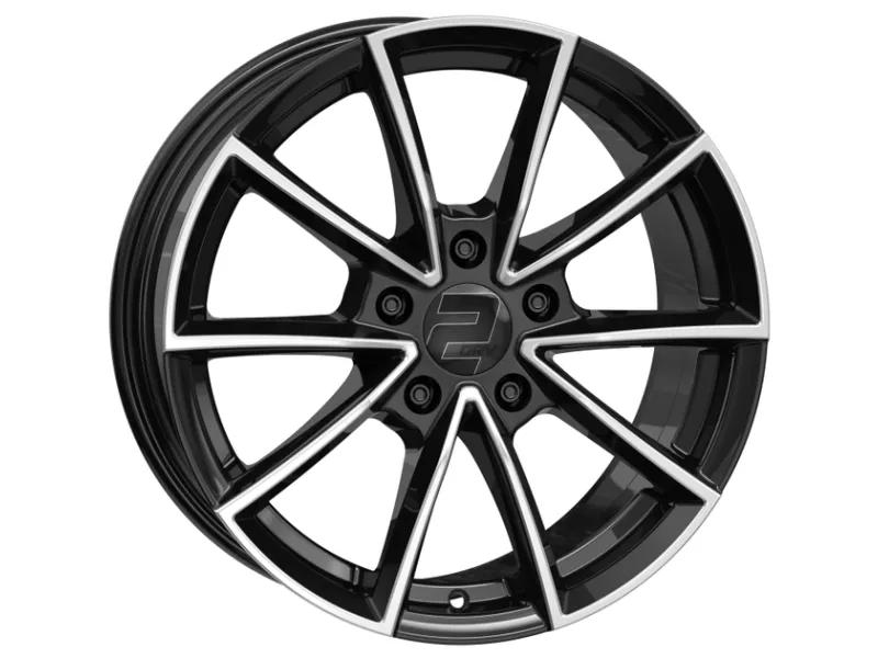 Диск 2DRV (Wheelworld) WH28 Black Polished R17 W7.5 PCD5x112 ET35 DIA66.6