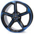 Диск Ronal R66  Jetblack Blue Tinted R19 W8.0 PCD5x112 ET44 DIA66.5