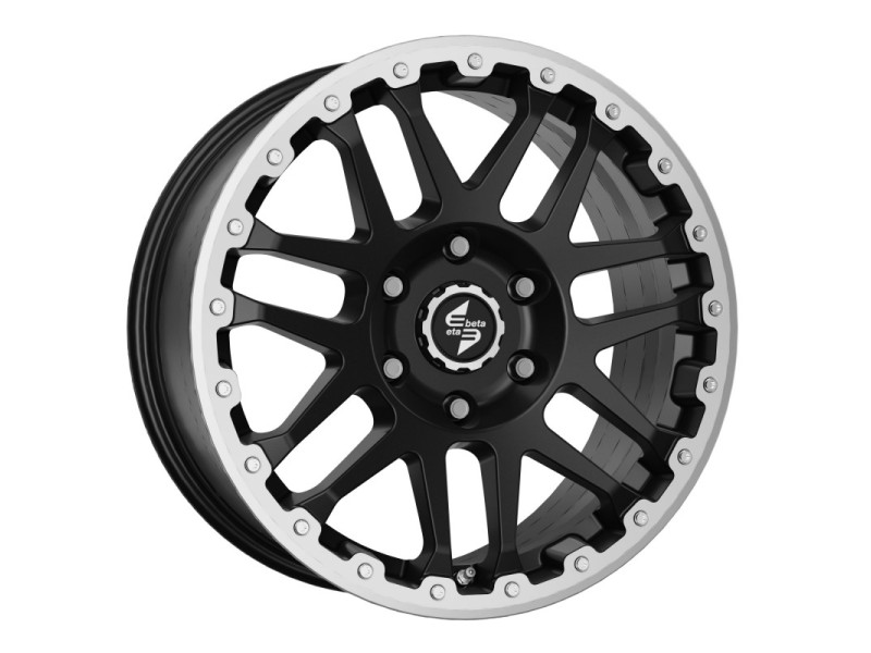 Диск Etabeta Combat CV Matt Black Lip + Cap Polish R17 W7.0 PCD5x120 ET50 DIA65.1