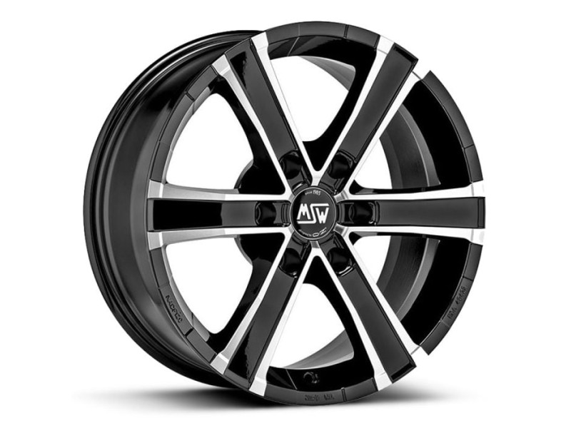 Диски MSW Sahara 6 Gloss Black Full Polished R17 W8.0 PCD6x114.3 ET20 DIA66.1