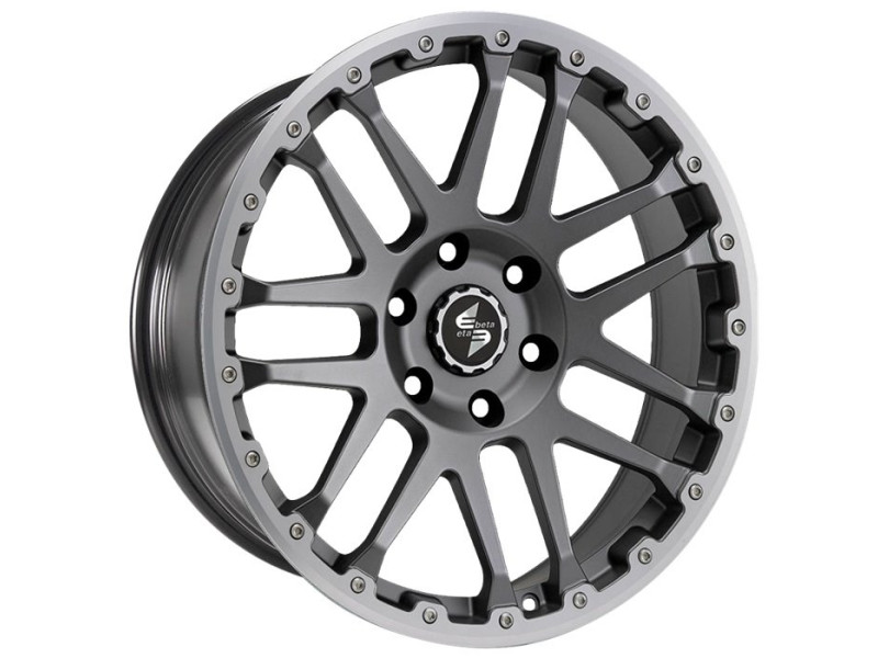 Диск Etabeta Combat CV Matt Anthracite Lip + Cap Polish R18 W8.0 PCD5x120 ET45 DIA65.1