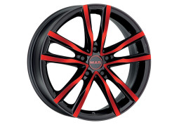 Диск MIM Milano Black and Red R17 W7.0 PCD4x100 ET35 DIA72.0