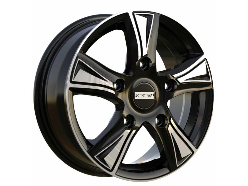 Диск Fondmetal Pro1 Glossy Black Machined R16 W6.5 PCD5x118 ET51 DIA71.1