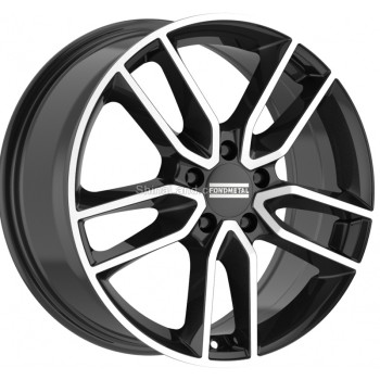 Диск Fondmetal Koros Glossy Black Machined R16 W6.5 PCD5x112 ET43 DIA57.1