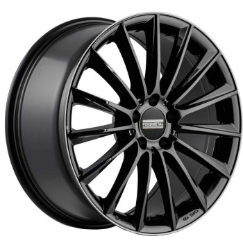 Диск Fondmetal Aidon Glossy Black Machined Lip R20 W9.5 PCD5x112 ET22 DIA66.5