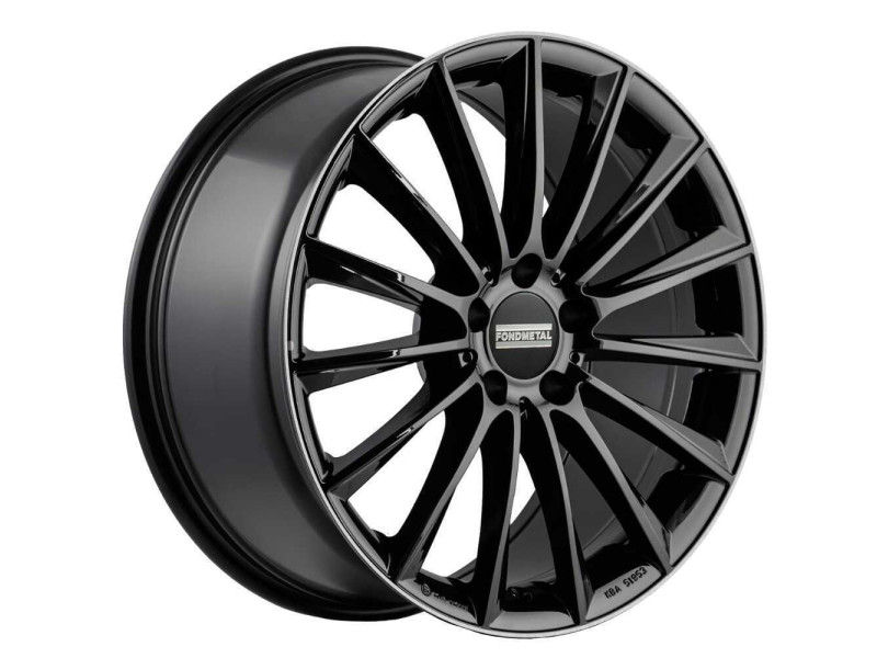 Диск Fondmetal Aidon Glossy Black Machined Lip R20 W9.5 PCD5x112 ET22 DIA66.5
