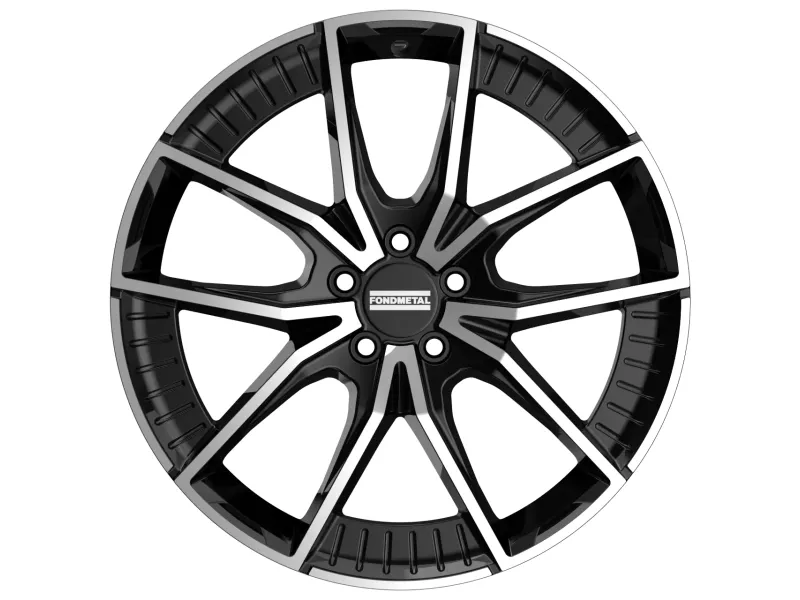 Диск Fondmetal Elatha Glossy Black Machined R18 W8.0 PCD5x112 ET39 DIA66.5