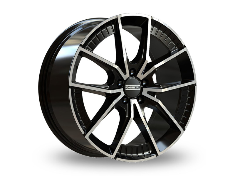 Диск Fondmetal Elatha Glossy Black Machined R18 W8.0 PCD5x112 ET45 DIA66.5