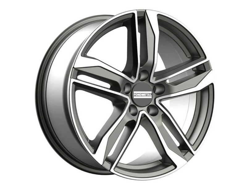 Диск Fondmetal Hexis Glossy Titanium Machined R19 W8.5 PCD5x112 ET32 DIA57.1