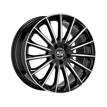 Диск MSW 30 Gloss Black Full Polished R19 W8.5 PCD5x112 ET50 DIA73.1