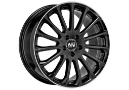 Диск MSW 30 Gloss Black Polished Lip R18 W8.0 PCD5x112 ET30 DIA73.1