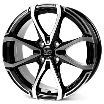 Диск MSW X4 Gloss Black Full Polished R15 W5.0 PCD4x100 ET32 DIA60.06