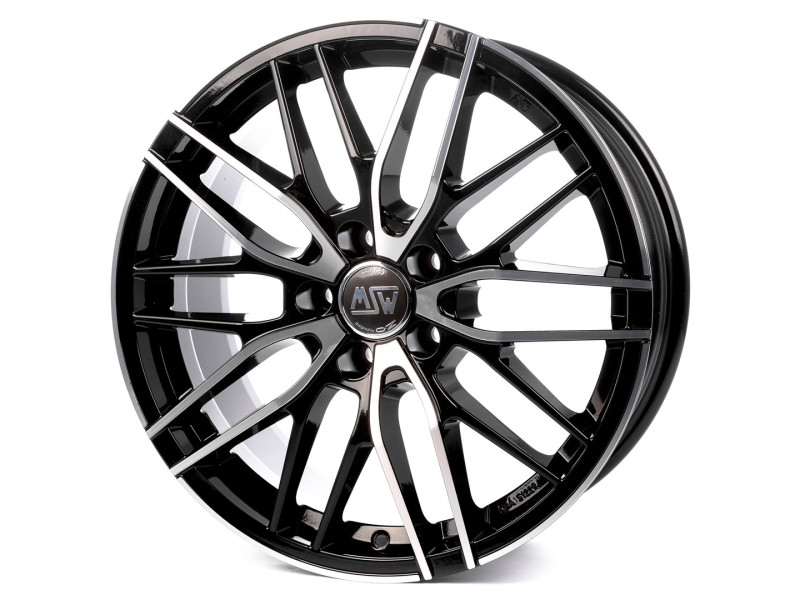 Диск MSW 72 Gloss Black Full Polished R18 W8.0 PCD5x114.3 ET40 DIA73.1