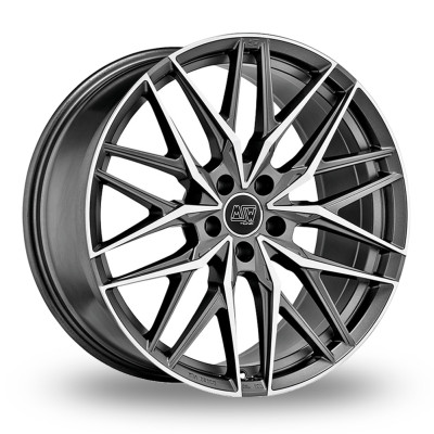 Диск MSW 50 Matt GunMetal Full Polished R19 W8.0 PCD5x112 ET27 DIA73.1