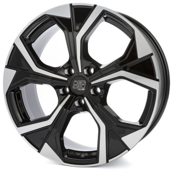 Диск MSW 43 Gloss Black Full Polished R18 W7.5 PCD5x100 ET46 DIA57.06