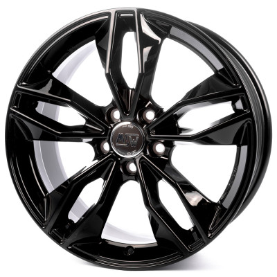 Диск MSW 71 Gloss Black R17 W7.5 PCD5x112 ET45 DIA57.06