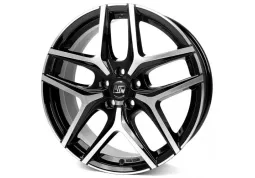 Диск MSW 40 Gloss Black Full Polished R19 W7.5 PCD5x112 ET42 DIA73.1