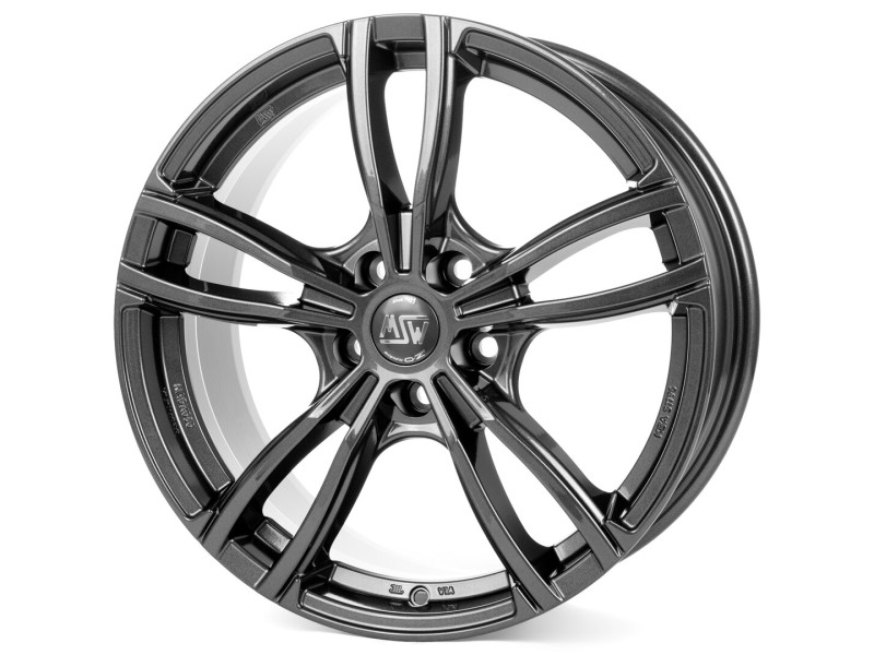Диск MSW 73 Gloss Dark Grey R19 W8.5 PCD5x114.3 ET40 DIA64.12