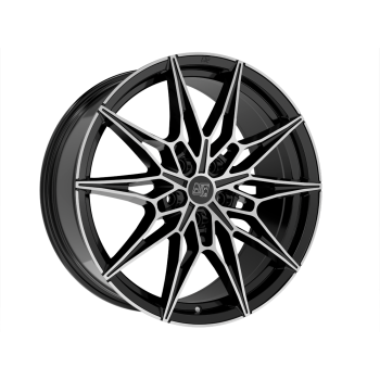Диск MSW 75 Gloss Black Full Polished R19 W8.0 PCD5x112 ET27 DIA73.1