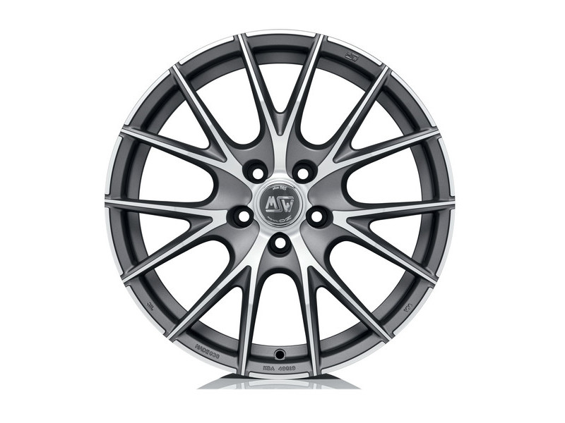 Диск MSW 25 Matt Dark Titanium Full Polished R18 W9.0 PCD5x110 ET34 DIA65.06
