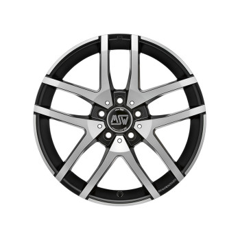 Диск MSW 28 Matt Black Full Polished R16 W6.5 PCD5x112 ET49 DIA66.46