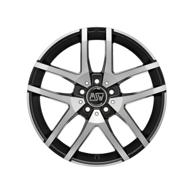 Диск MSW 28 Matt Black Full Polished R16 W6.5 PCD5x112 ET49 DIA66.46