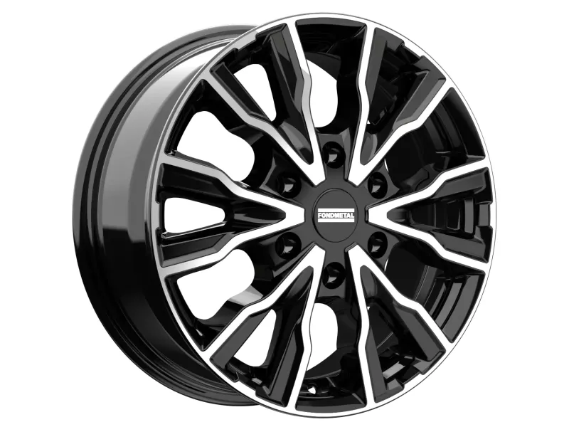 Диск Fondmetal Pro2 Glossy Black Machined R17 W7.0 PCD6x130 ET50 DIA84.1