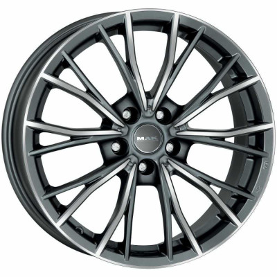 Диск Mak Mark-D Gun Metallic Mirror Face R19 W9.5 PCD5x120 ET39 DIA72.6