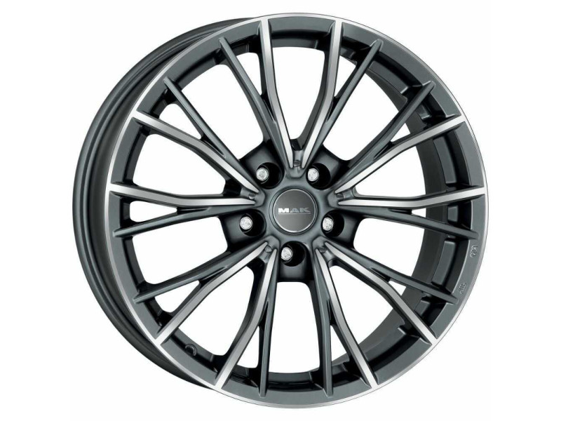 Диск Mak Mark-D Gun Metallic Mirror Face R19 W9.5 PCD5x112 ET39 DIA66.6