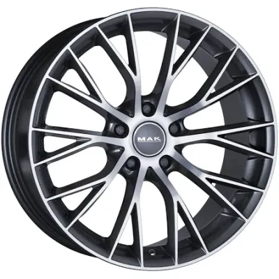 Диск Mak Munchen Gun Metallic Mirror Face R20 W9.5 PCD5x120 ET44 DIA72.6