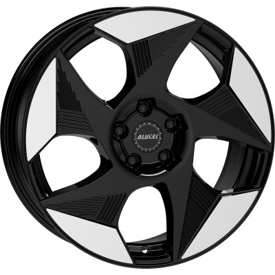 Диск Alutec Solar Diamond Black Front Polished R19 W8.0 PCD5x112 ET49 DIA57.1