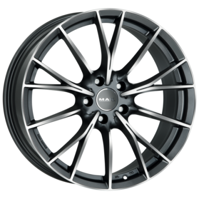 Диск Mak Fabrik-D Gun Metallic Mirror R19 W9.5 PCD5x112 ET44 DIA66.6