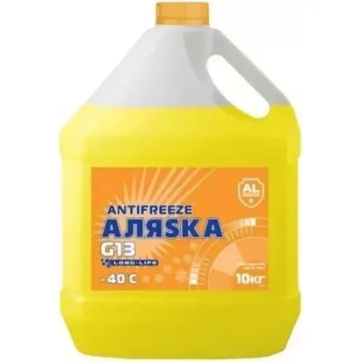 Антифриз АЛЯSКА ANTIFREEZE-40 (желтый) 10 кг (5371)