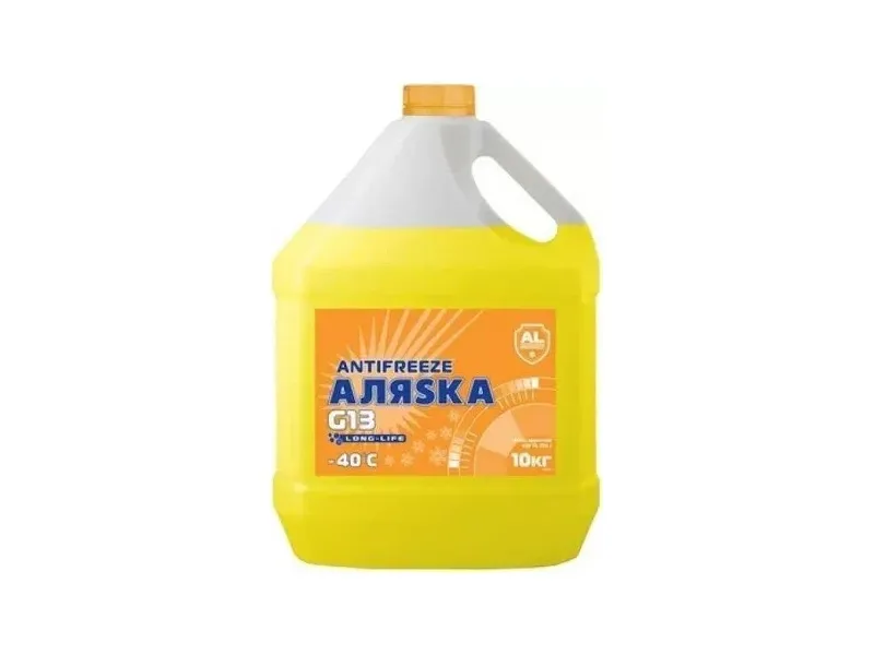 Антифриз АЛЯSКА ANTIFREEZE-40 (жовтий) 10 кг (5371)