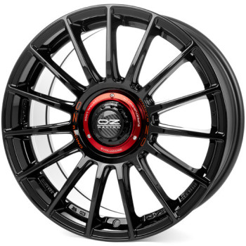 Диск OZ Superturismo Evoluzione Gloss Black - Red Lettering R18 W8.0 PCD5x112 ET35 DIA75.0