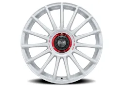 Диск OZ Superturismo Evoluzione WRC Race White - Red Lettering R18 W8.0 PCD5x114.3 ET45 DIA75.0