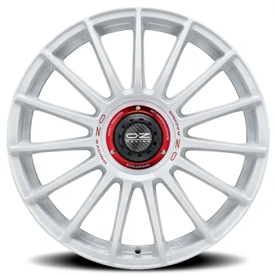Диск OZ Superturismo Evoluzione WRC Race White - Red Lettering R19 W8.5 PCD5x108 ET45 DIA75.1