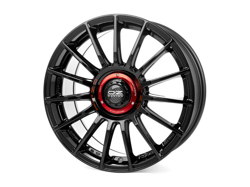 Диск OZ Superturismo Evoluzione Gloss Black - Red Lettering R18 W8.0 PCD5x114.3 ET45 DIA75.1