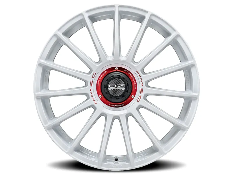 Диск OZ Superturismo Evoluzione WRC Race White - Red Lettering R19 W8.5 PCD5x114.3 ET38 DIA75.1