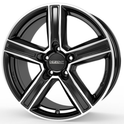 Диск Dezent KG Dark Black Polished R18 W7.5 PCD5x108 ET45 DIA63.4