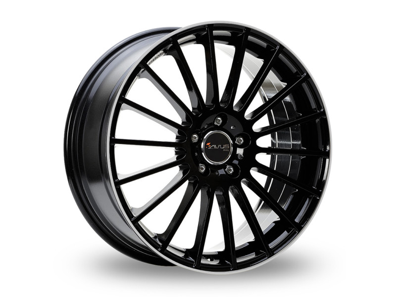 Диск Avus Racing AC-M03 Black Polished Lip R18 W7.5 PCD5x100 ET48 DIA73.1