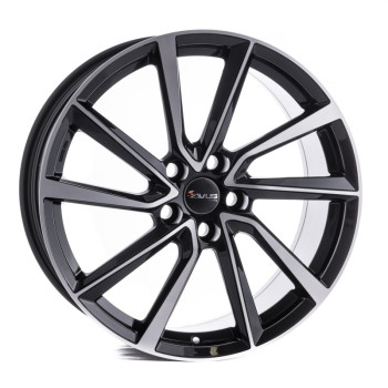 Диск Avus Racing AC-518 Black Polished R18 W8.0 PCD5x112 ET30 DIA66.6