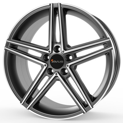 Диск Avus Racing AC-515 Anthracite Polished R17 W7.5 PCD5x112 ET52.5 DIA66.6