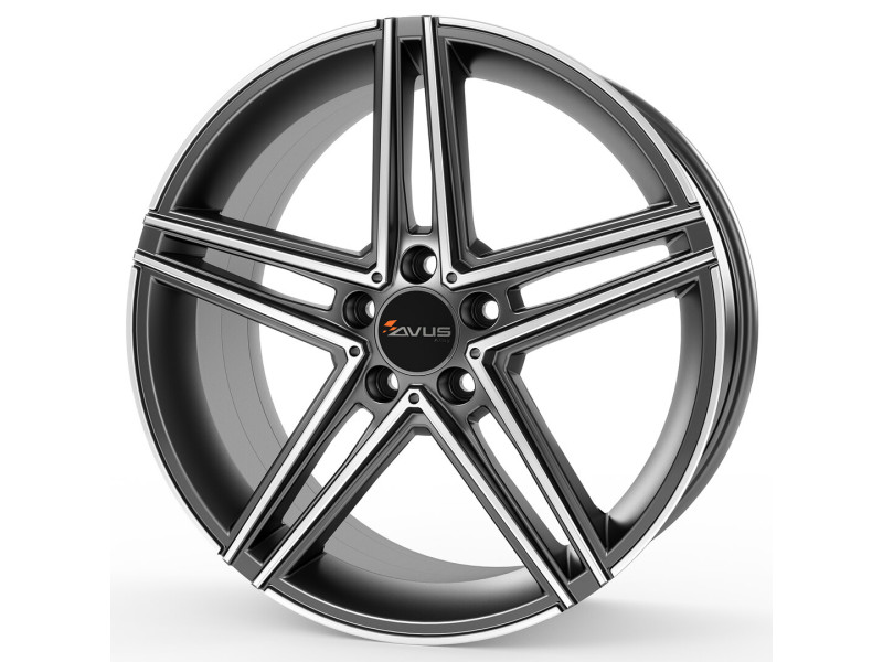 Диск Avus Racing AC-515 Anthracite Polished R18 W7.5 PCD5x112 ET52 DIA66.6