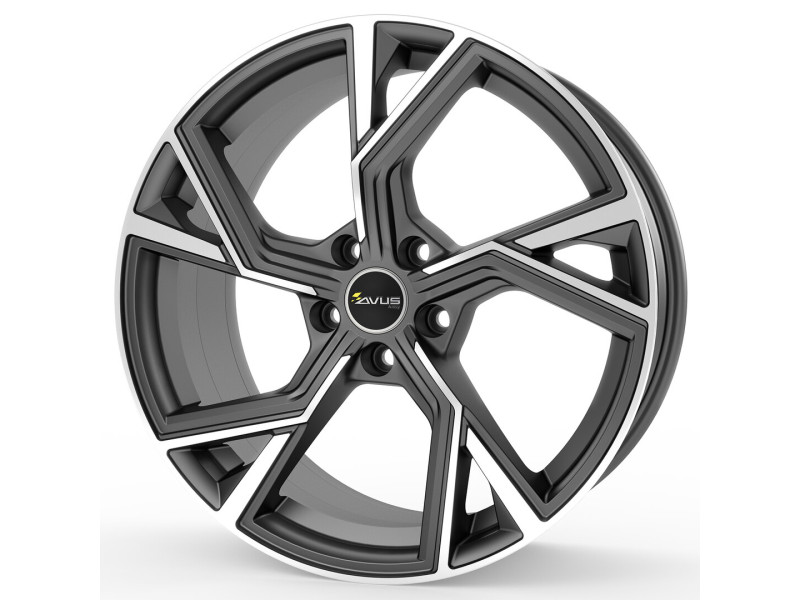 Диск Avus Racing AF20 Matt Anthracite Polished R18 W8.0 PCD5x112 ET35 DIA66.6