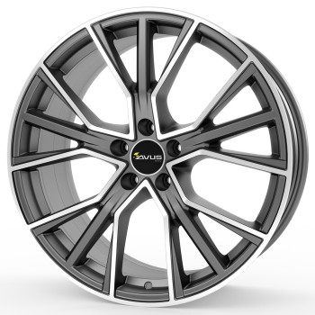 Диск Avus Racing AF18 Matt Anthracite Polished R19 W8.5 PCD5x112 ET48 DIA57.1