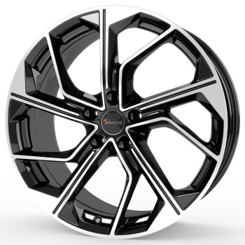 Диск Avus Racing AC-522 Black Polished R19 W8.5 PCD5x120 ET50 DIA65.1