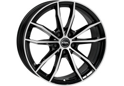 Диск Rial X12 diamond black front polished R18 W8.0 PCD5x112 ET15 DIA66.7
